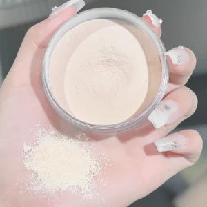 Transparent Makeup Setting Powder - Lightweight Waterproof Natural Finish Face Powder