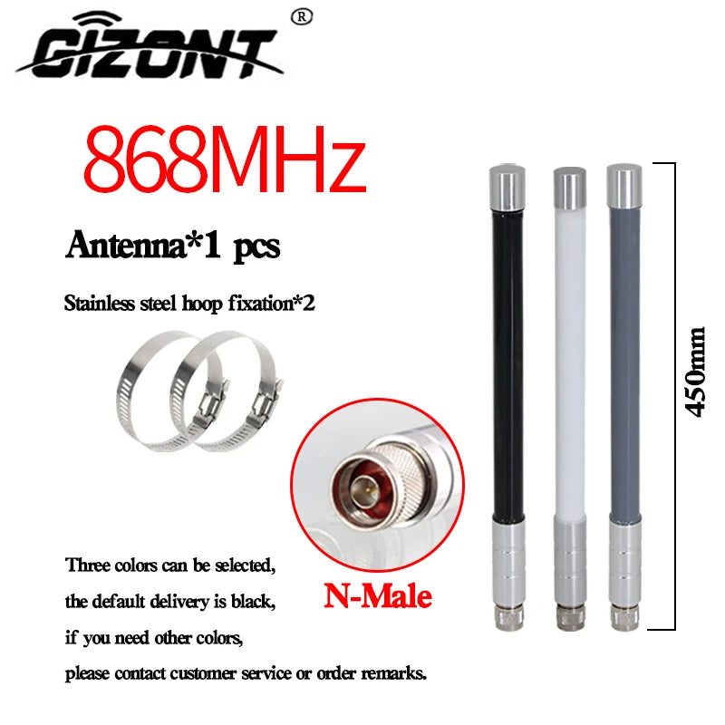 868MHz Fiberglass Omni Antenna – Outdoor Long-Range Antenna for Helium Bobcat Miner, Meshtastic, and LoRaWAN Hotspots