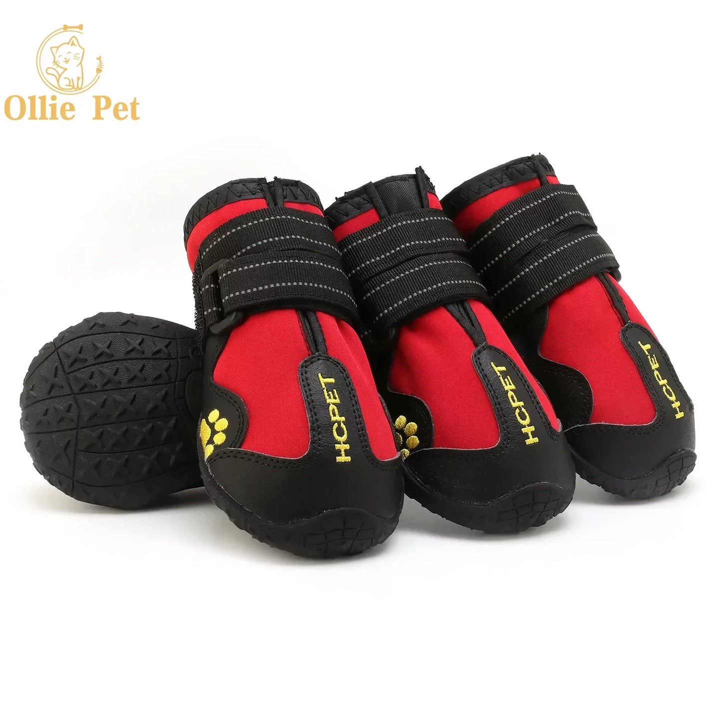 Dog Shoes Waterproof Rain Boots — Anti-Slip, Warm Snow & Reflective Protection for Small and Large Pets