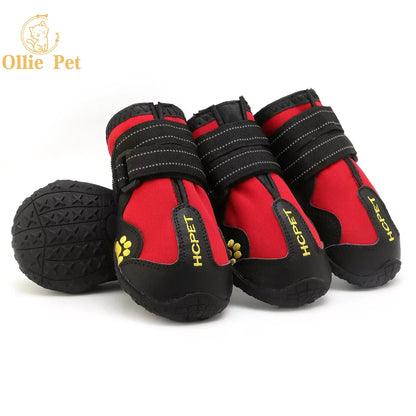 Dog Shoes Waterproof Rain Boots — Anti-Slip, Warm Snow & Reflective Protection for Small and Large Pets