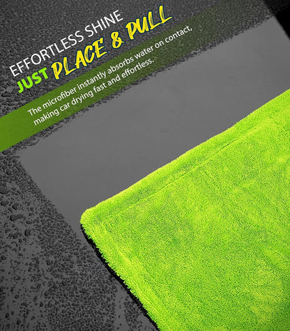 1400GSM Heavy Duty Car Drying Towel — 60x120cm Oversized Double-Sided Super Absorbent Scratch-Free Cleaning Cloth