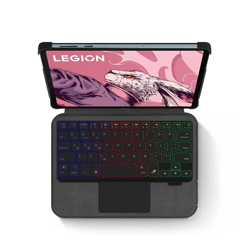 HUWEI Magic Keyboard Case for Lenovo LEGION Y700 2023 8.8" TB-320F 2nd Gen Tablet Cover with TouchPad & Backlit Keyboard