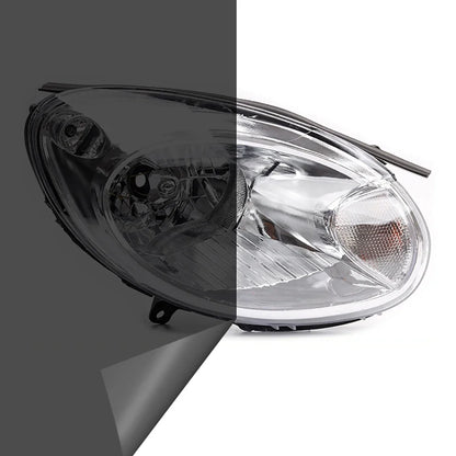 40cm Smoke Black PVC Light Tint Film - Headlight & Taillight Wrap Sticker for Cars and Motorcycles