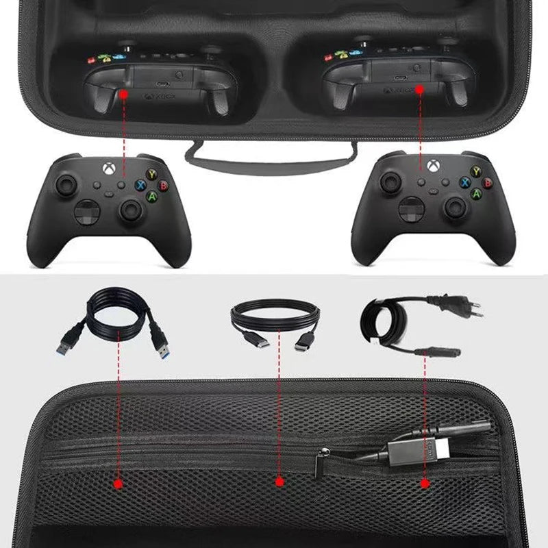 Hard Case Bag for Xbox Series S – Game Console & Controller Storage Organizer Travel Carry Case
