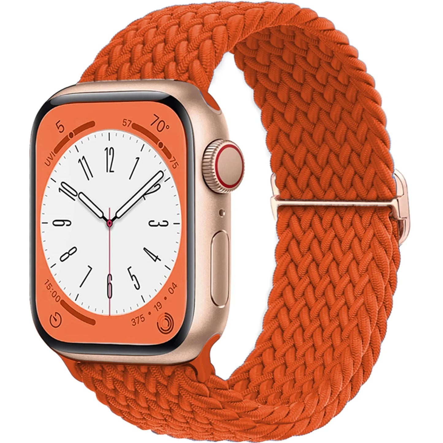 Elastic Braided Solo Loop Apple Watch Band – Adjustable Stretch Strap for Series SE, 5–11 & Ultra 3 (40mm–49mm)