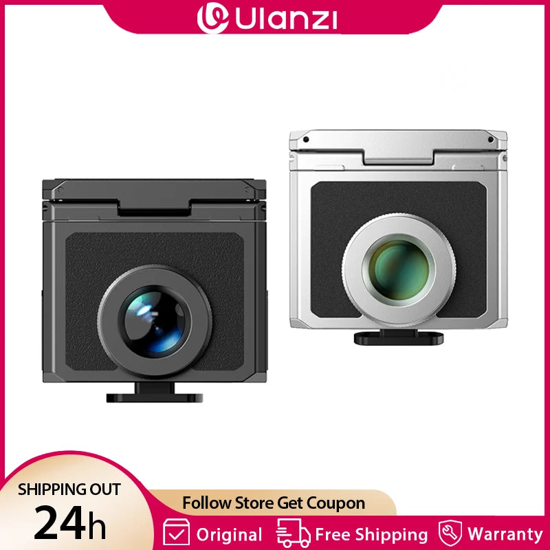 Ulanzi VF01 Waist-Level Optical Viewfinder – 28mm Focal Length Cold Shoe Viewfinder with 35mm/50mm Framelines for Canon, Sony & Nikon Cameras