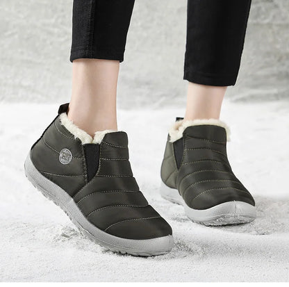 Men’s Winter Ankle Boots — Warm Fur Lined Snow Boots, Casual Shoes for Men and Couples