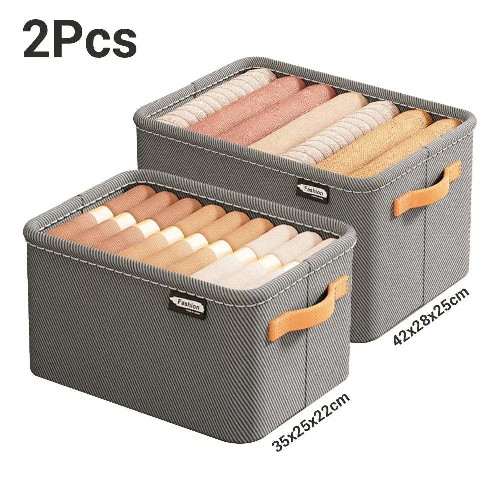 Thick Clothes Organizer Storage Box — Drawer Cabinet for Pants, Sweaters, Jeans, and Wardrobe Clothes