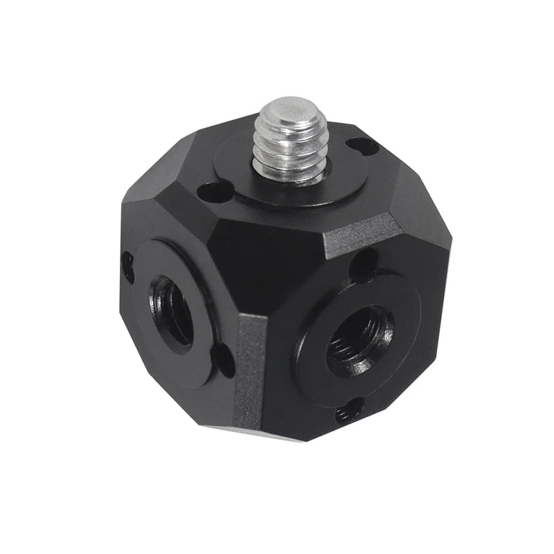 Universal Tripod Mount Adapter - Magic Arm Cubic Mount for Flash Vlog Video Light Microphone Extension Accessories