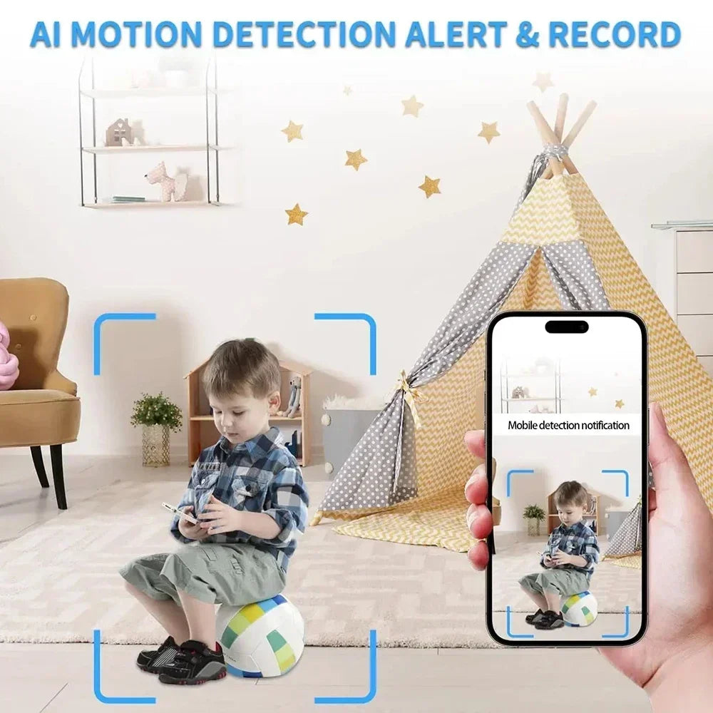 HD 1080P WiFi Mini Camera – Portable Wireless Micro Camcorder with P2P Remote Viewing & Loop Recording Web Camera