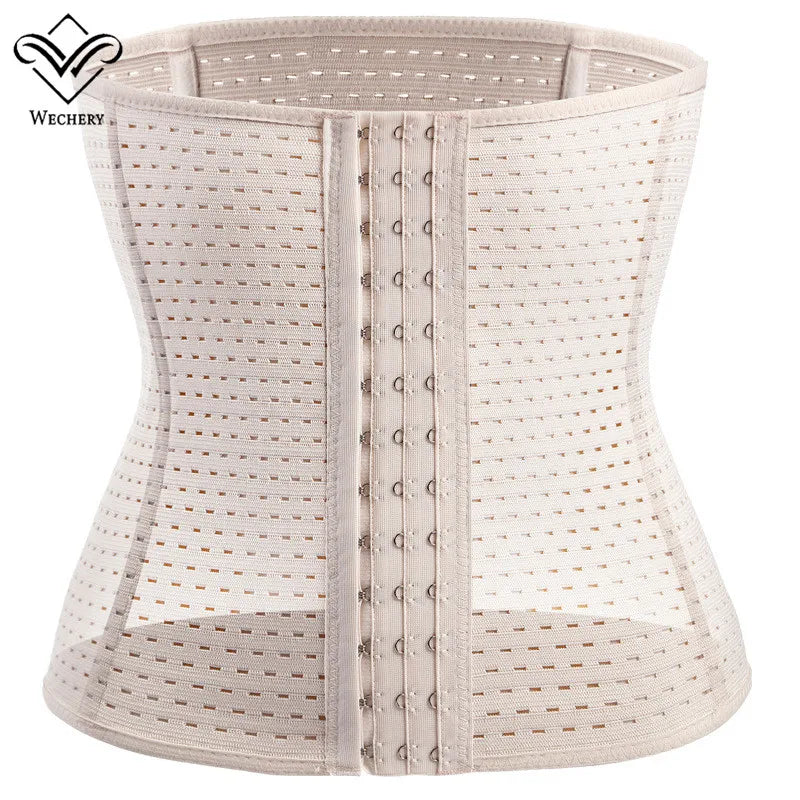 Colombian Mesh Waist Trainer Girdle for Women – Bustier Shapewear for Belly & Waist Control
