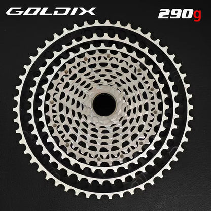 GOLDIX 12-Speed Ultralight MTB Cassette – CNC Sprocket 11-51T/11-46T HG & 10-46T/10-51T XD for Shimano SRAM