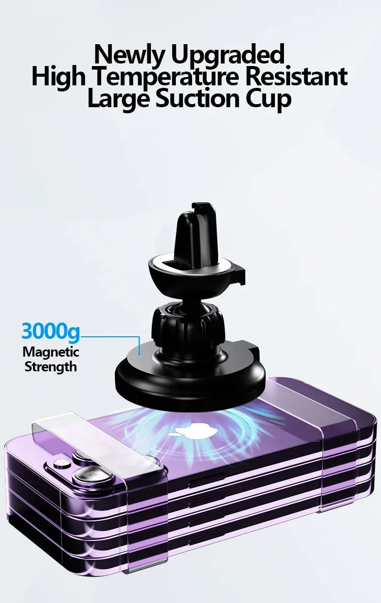 30W Magnetic Wireless Car Charger Stand – Fast Air Vent Mount for iPhone 15/14/13/12 Pro Max/Mini