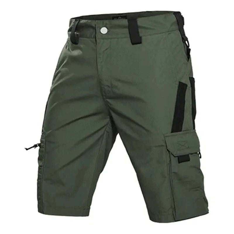 Men’s Camouflage Cargo Shorts - Quick Dry Outdoor Military Hiking Pants with Multiple Pockets
