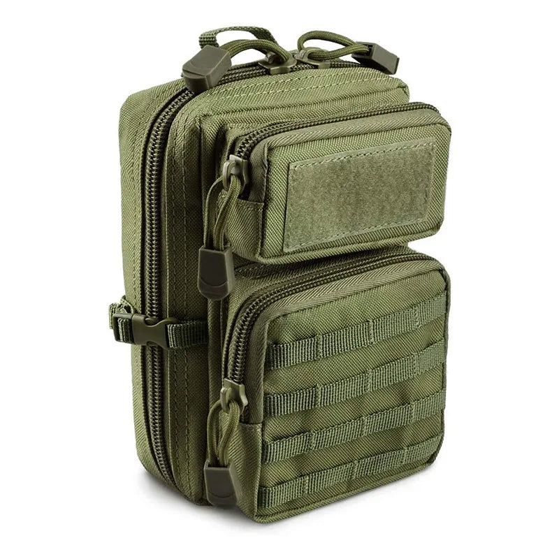 Tactical Multifunction Waist Bag – Molle Travel Pouch, EDC Phone Holder, Fanny Pack for Camping, Hiking & Hunting