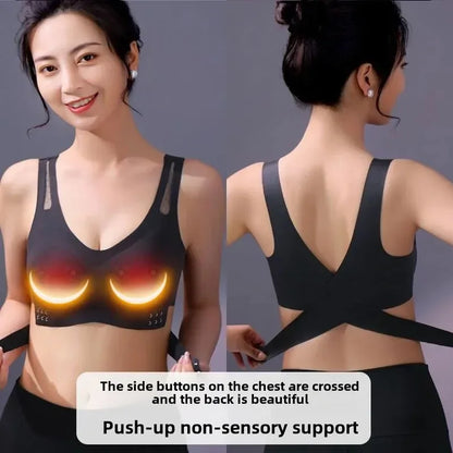 Electric Breast Massager Bra – Adjustable Chest & Back Beauty Massage with Remote