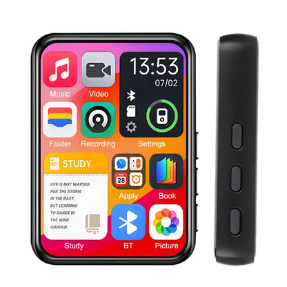 32GB MP3 Player with 2.4" Touch Screen & Bluetooth 5.4 – HiFi Music Player with Speaker, Recorder, Ebook & Photo Viewer