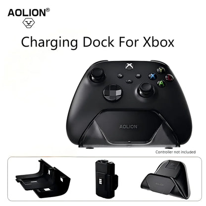 Aolion Wireless Charging Dock for Xbox Series X/S & One Controllers – Gamepad Charging Base
