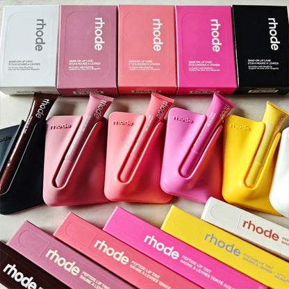 RHODE Magnetic Lip Case - MagSafe Compatible iPhone Cover with Lip Gloss Holder for iPhone 17 Air 16 15 14 13 12 11 Pro Max