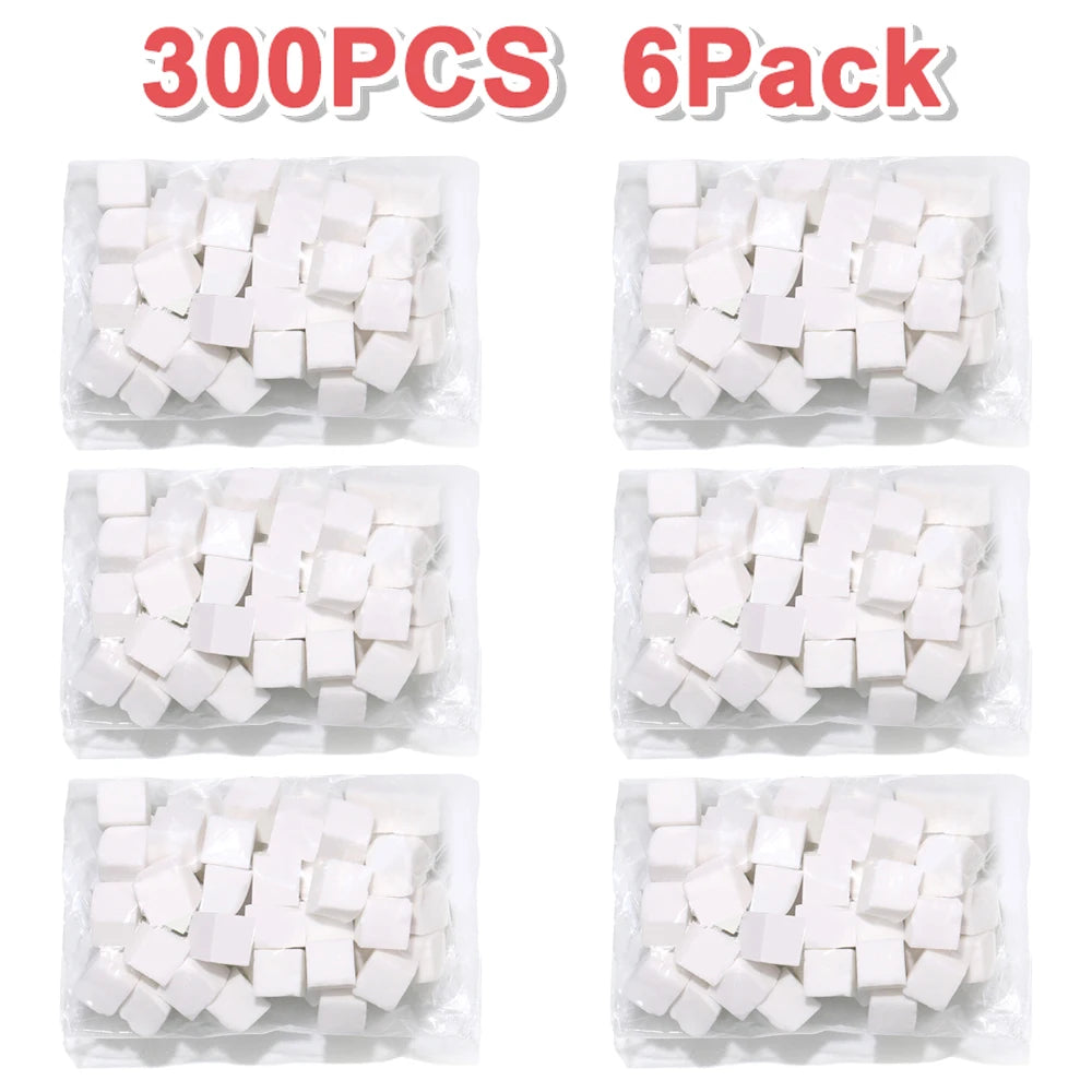 Nail Art Sponge Set - 50/300-Piece Manicure Sponge with Grabbing Pen Tool