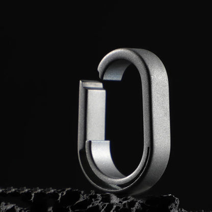 Titanium Alloy Quick-Release Keychain Ring – Mini Car Key Connector Buckle EDC Key Ring Accessory for Everyday Carry