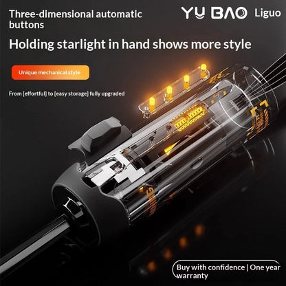 Cyber Style Automatic Umbrella - Extra-Large Reinforced Wind-Resistant & UV-Proof Rain and Sun Umbrella