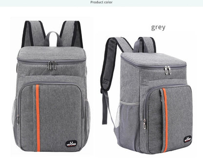 18L Portable Thermal Lunch Bag – Durable Waterproof Insulated Cooler for Food, Camping, and Outdoor Ice Storage Backpack