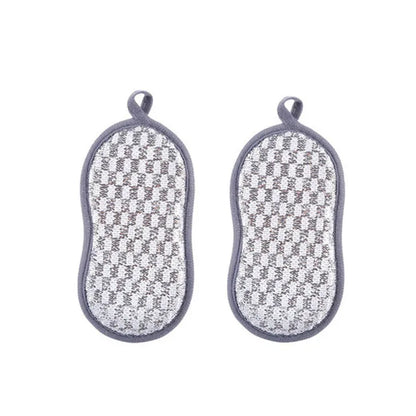Double-Sided Kitchen Cleaning Sponges - Dishwashing Scrubber Pads & Reusable Scouring Tools