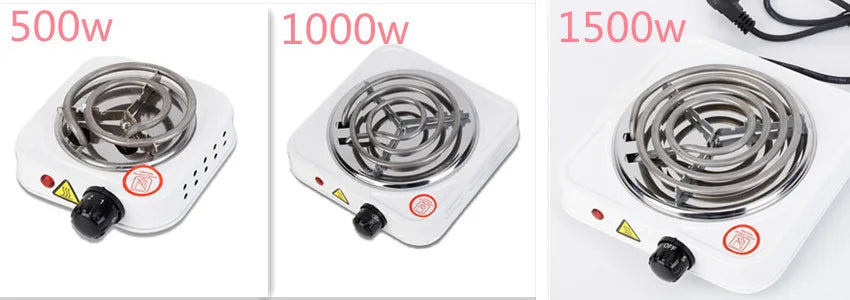220V 500W Electric Hot Plate Stove – Portable Iron Burner Coffee Heater for Home Kitchen, EU Plug