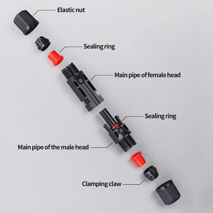 Solar PV Connector Kit - 1000V DC 30A Waterproof Plug Connectors for MC4 Cable Wiring