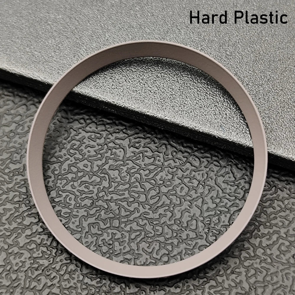 Silver Mod Copper Chapter Ring for NH35 Watch Case - Polished Inner Ring Replacement, 30.3 × 27.3mm Watch Accessory