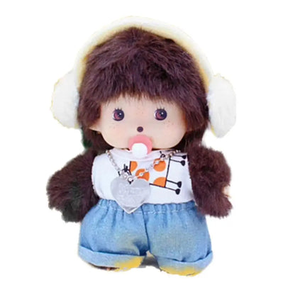 15cm Monkey Monqi Plush Toy – Cute Street Boy Doll for Bedroom Decor & Children’s Birthday Gift