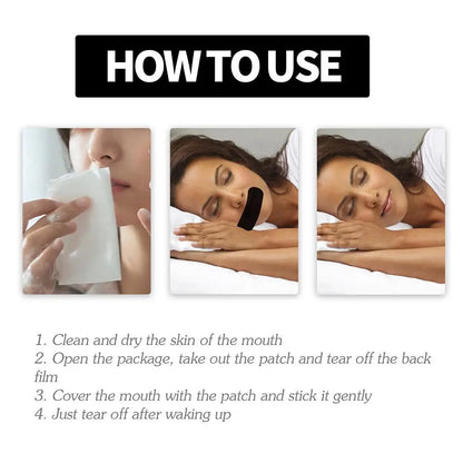 30pcs Anti-Snoring Nose Patches – Mouth Tape for Better Sleep, Pain Relief & Improved Night Breathing