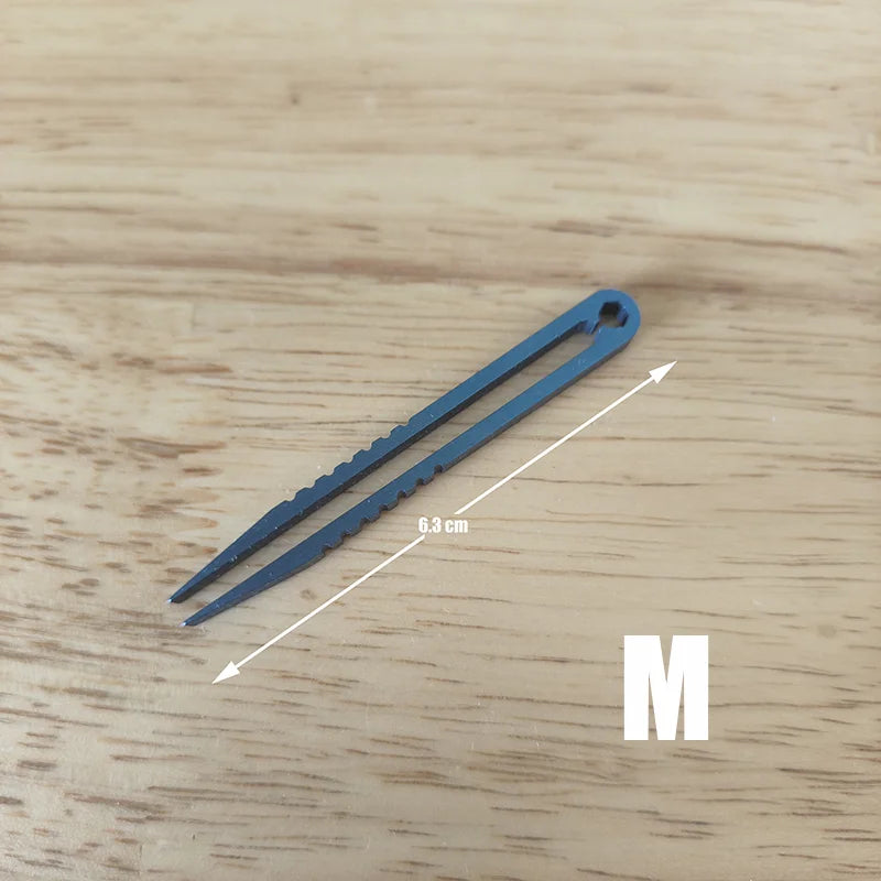 Titanium TC4 Clip Tweezers – EDC Multipurpose Precision Pick-Up Clamping Tool for Outdoor & Maintenance, 6 Colors