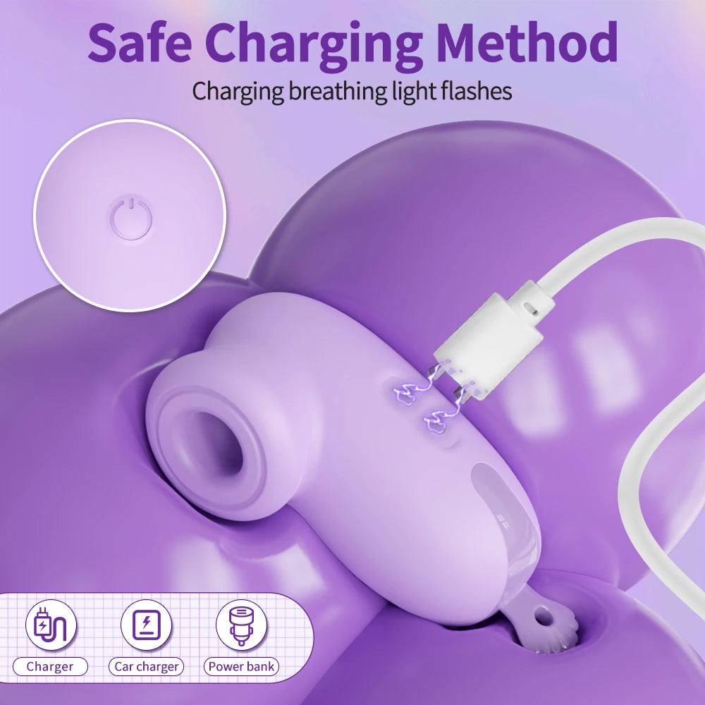 Mini Clitoral Suction Vibrator - Compact Rechargeable Intimate Massager for Adults, Clitoral & Nipple Stimulation