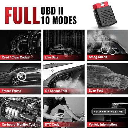 MUCAR BT200 OBD2 Automotive Diagnostic Scanner – Bluetooth/WiFi Car Tool with 15 Reset Functions