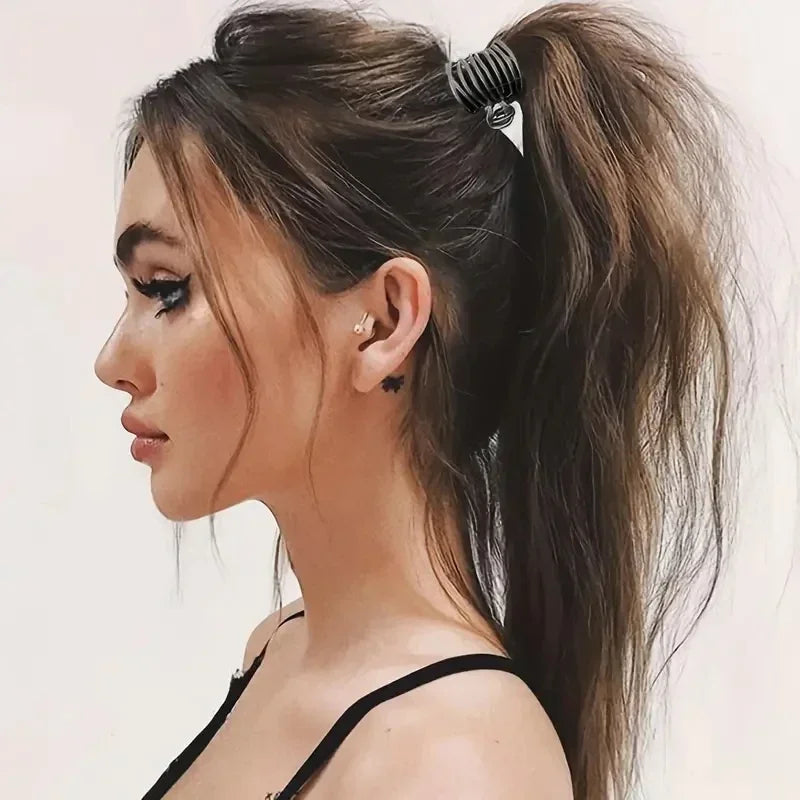 Fashion Irregular Metal Hair Claws - Nonslip Strong Holder for Women Girls' High Ponytail, Shark Buckle Hair Clip for Thick Long Hair