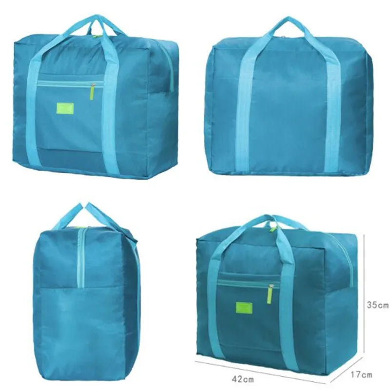 Large Capacity Waterproof Nylon Travel Bag - Portable Multi-function Hand Luggage for Business Trips