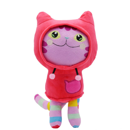 Gabby Dollhouse Plush Toys — Cute Cat & Mermaid Stuffed Dolls for Kids, Cartoon Animal Plushies