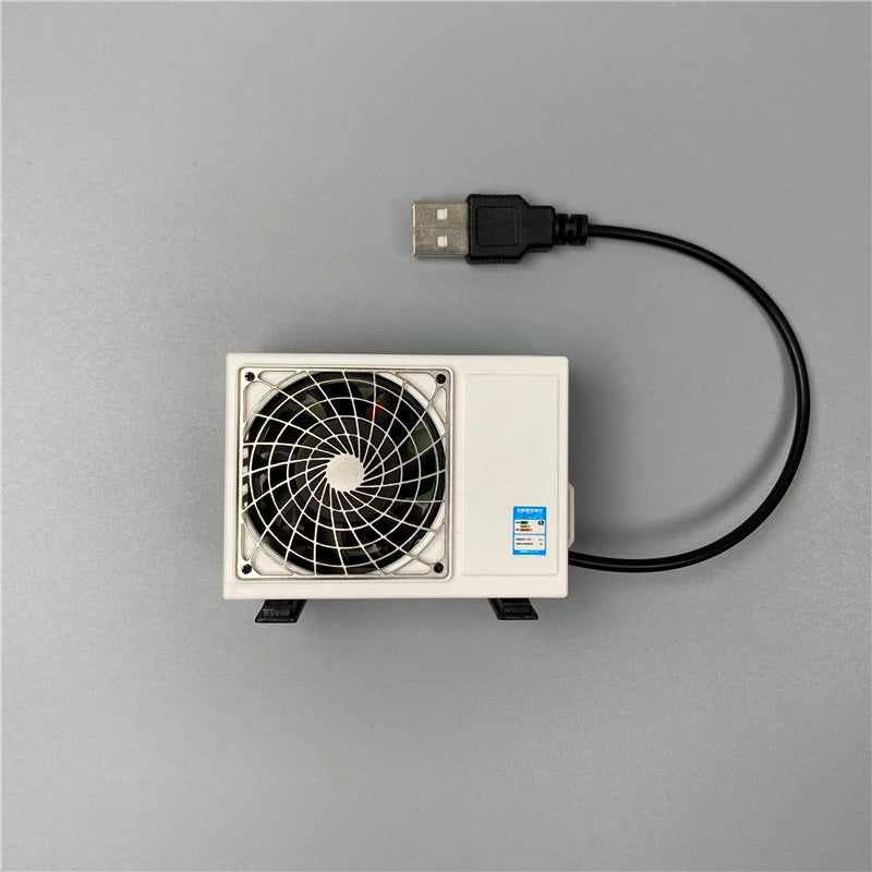 Mini Air Conditioner Model - 1/14 Scale RC Truck Interior Scene Accessory