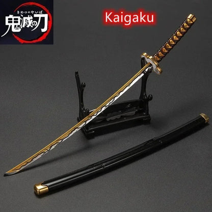 25cm Demon Slayer Metal Katana Sword Toy – Tanjirou Ghost Killer Anime Cosplay Prop & Home Decor Collection