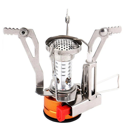 Portable Outdoor Camping Gas Cooker: Aluminum Alloy Ultra-Light Camp Stove for Picnic Cooking - Essential Camping Accessories for Survival Furnace