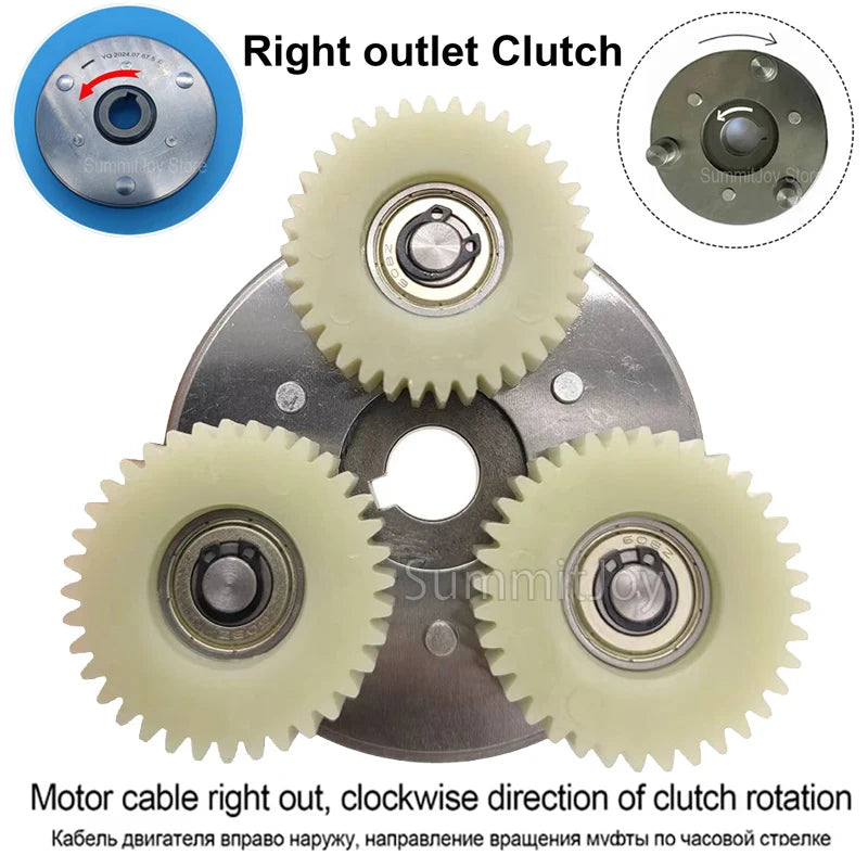 36T E-Bike Motor Gear Clutch Kit - 47 × 13.5mm Nylon Planetary Gears with 88mm Clutch for Bafang 500W Electric Motors