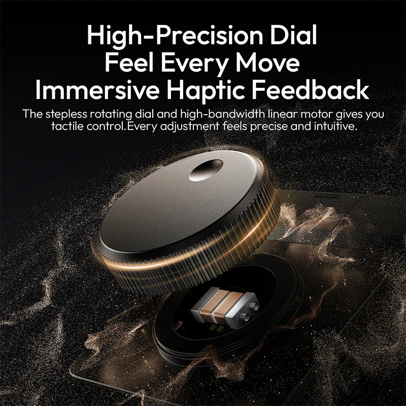Ulanzi D100H Creative Dial Controller – RGB Keypad for Video & Photo Editing, Smart Lighting Control for Studio Setup