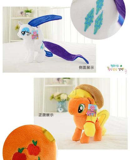 20cm My Little Pony Plush Toy – Twilight Sparkle, Rainbow Dash, Applejack, Rarity, Fluttershy & Pinkie Pie Soft Filled Doll Gift