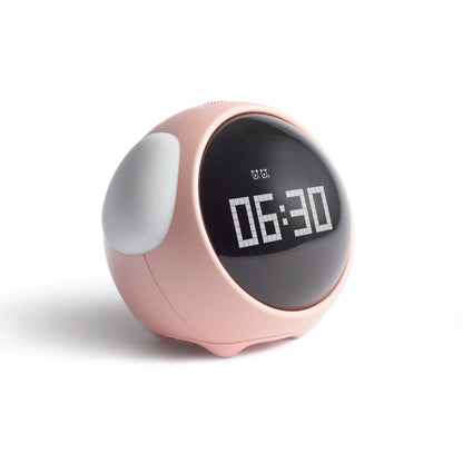 Digital Kids Alarm Clock with Light — Cute Cartoon Emotion Table Clock for Children
