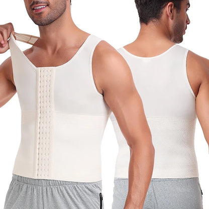 Men’s Slimming Body Shaper Vest – Waist Trainer Compression Shirt, Tummy Control Corset Shapewear & Abdomen Slimming Underwear
