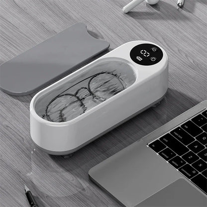Portable Household Cleaning Machine – 450ML Vibration Cleaner for Rings, Glasses, Makeup Brushes & Jewelry