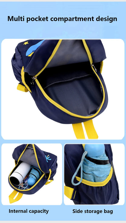 Cute Cartoon Dinosaur Baby Backpack – Adjustable Kindergarten Schoolbag for Boys & Girls
