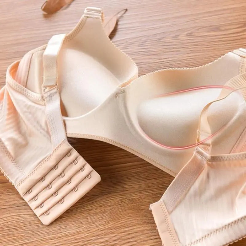 Women's 8CM Wireless Push-Up Bra - Side-Smoothing Seamless Lift Bra for AA, A & B Cups